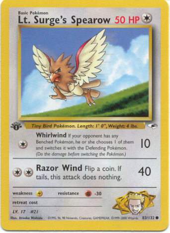 083 Lt. Surge's Spearow